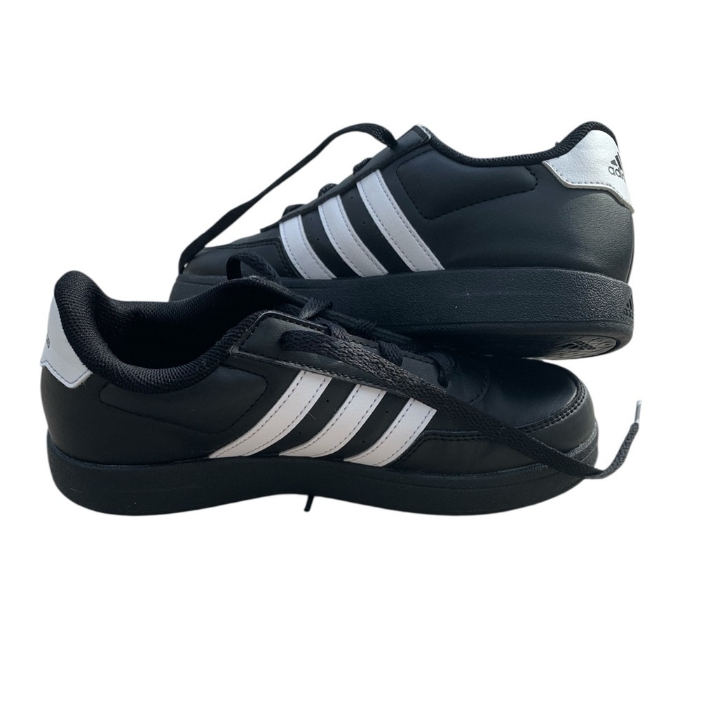 Adidas Hoops 2.0 or VL Court Lifestyle Sneakers Kids' Black White Size 3